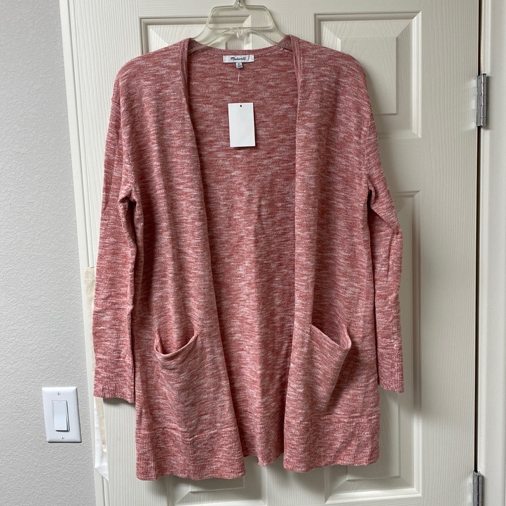 • Madewell • Pink Long Cardigan